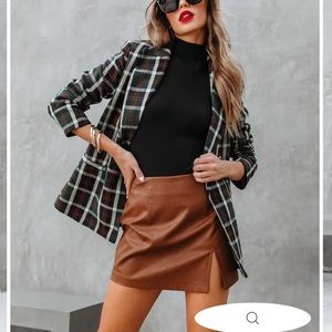 Vici faux leather mini skirt